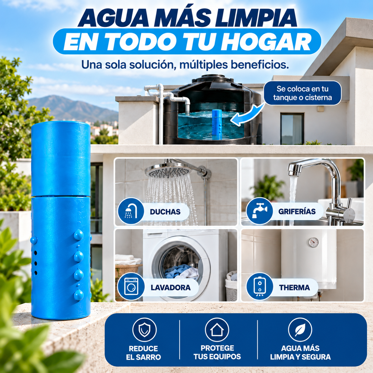 CARTUCHO ANTISARRO PARA TANQUES Y CISTERNAS DE AGUA