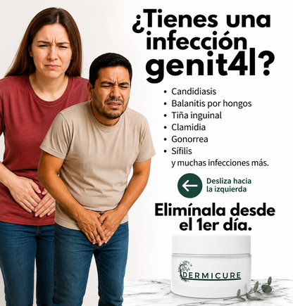 DERMICURE MEN - FÓRMULA POTENTE CURA INFECCIONES GENITALES