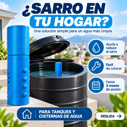 CARTUCHO ANTISARRO PARA TANQUES Y CISTERNAS DE AGUA