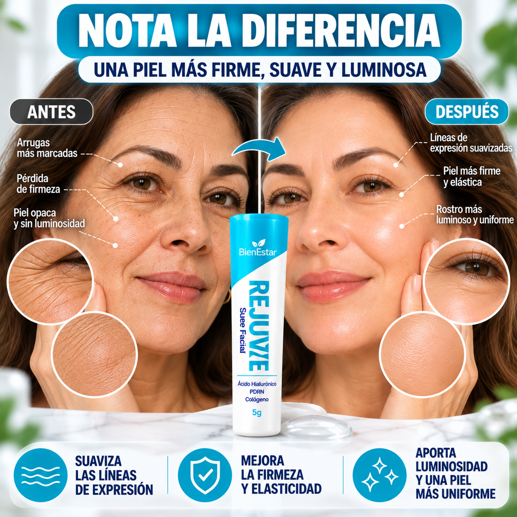 REJUVEX™ SUERO REAFIRMANTE Y REJUVENECEDOR FACIAL