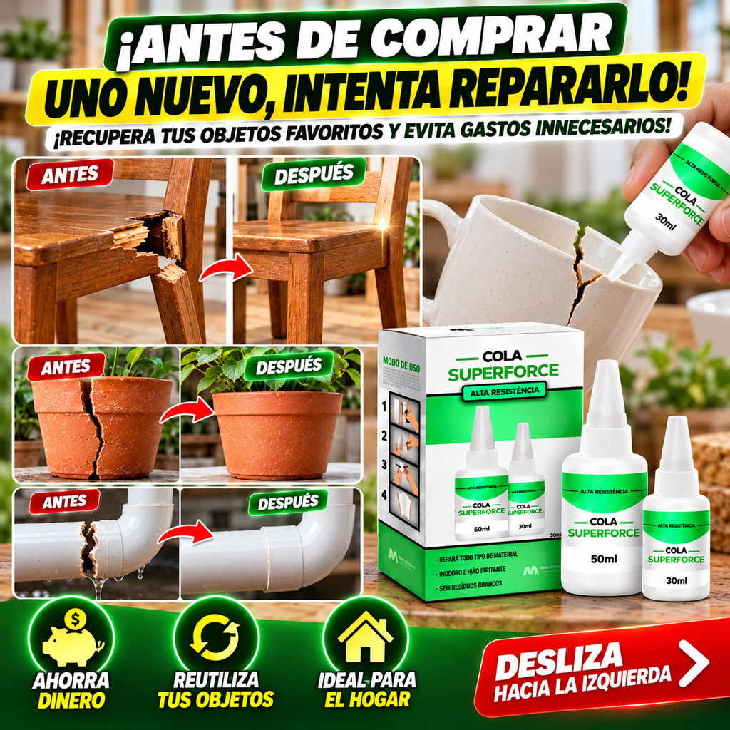 PEGAMENTO SUPERPOTENTE DE NUEVA GENERACIÓN PARA REPARACIONES DE ALTA RESISTENCIA