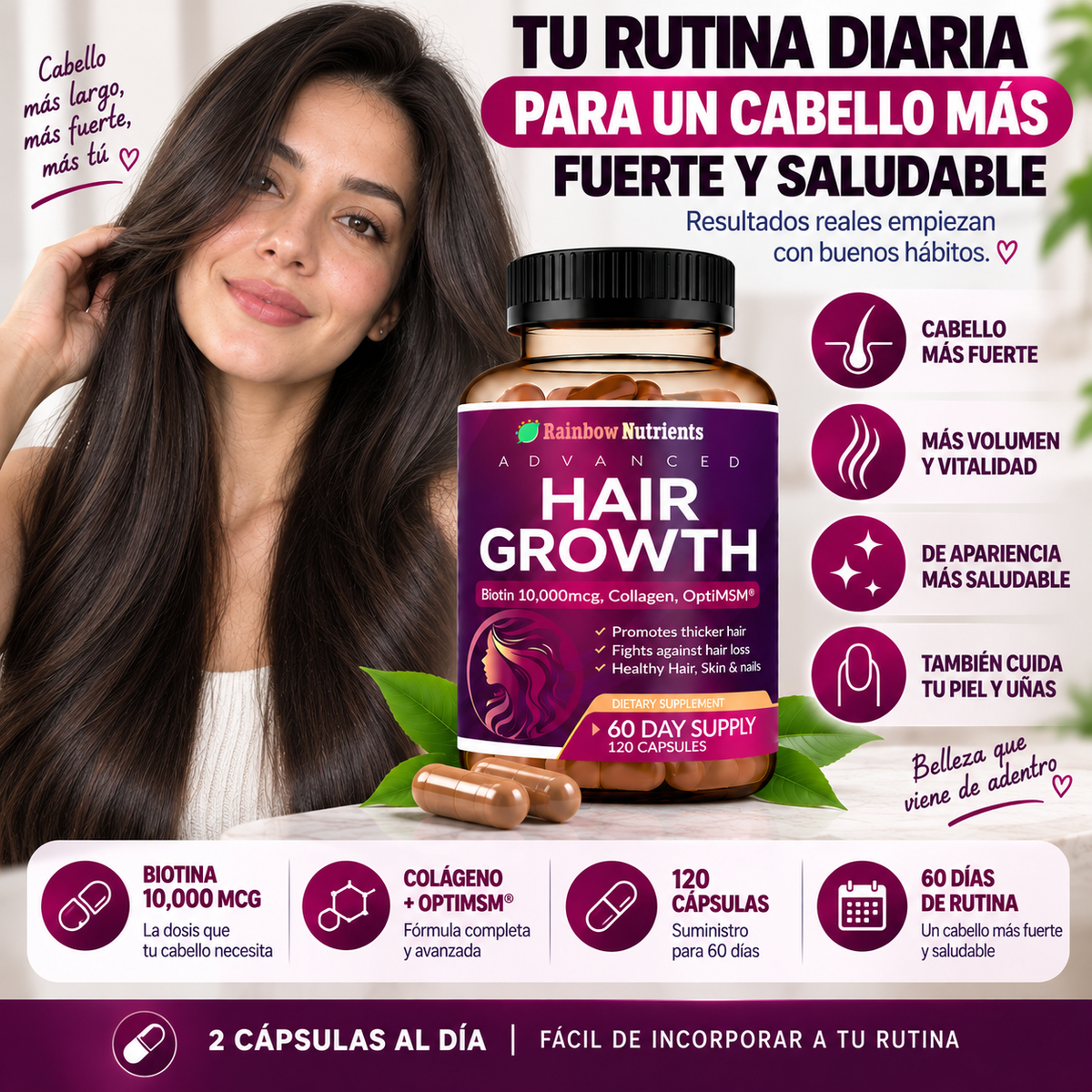 CÁPSULAS INTENSIVAS PARA CRECIMIENTO CAPILAR DEFINITIVO