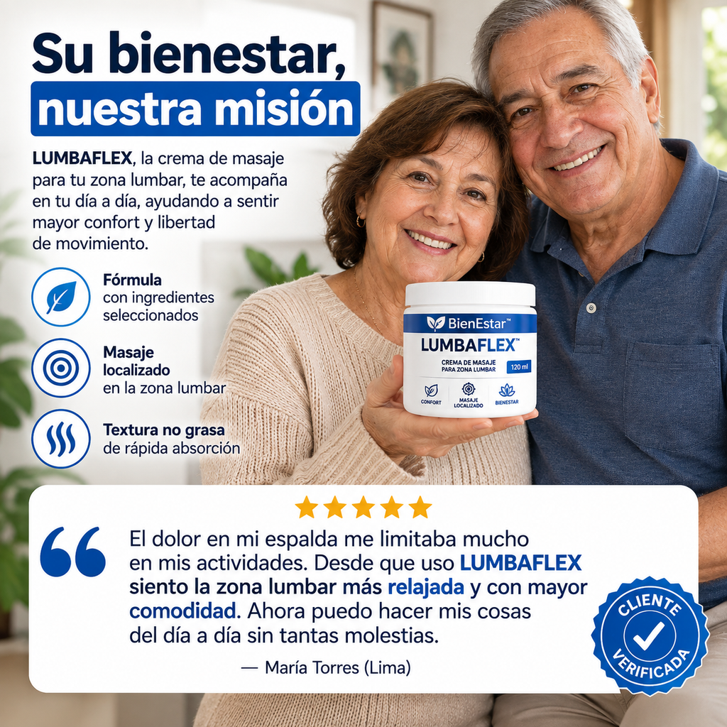 LUMBAFLEX™ | CREMA DE MASAJE PARA ZONA LUMBAR