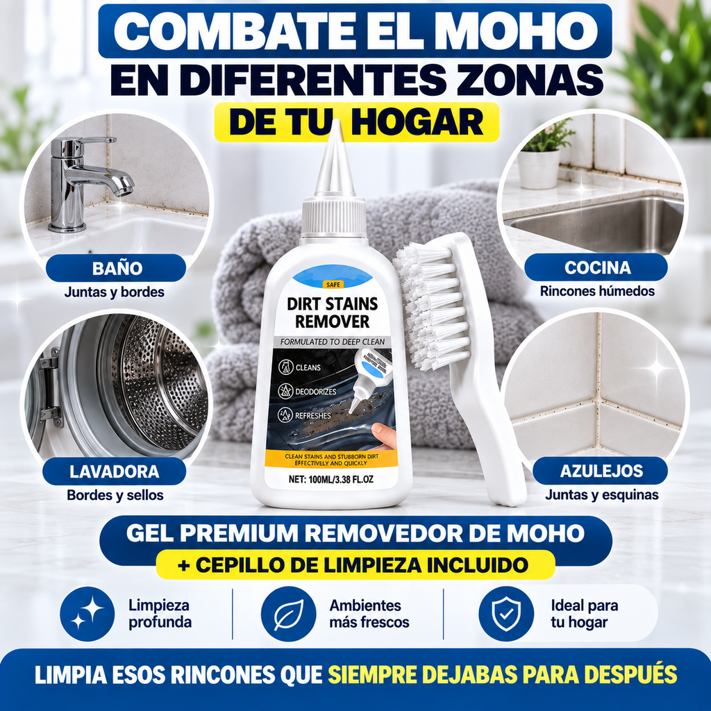 GEL PREMIUM REMOVEDOR DE MOHO + 🎁 CEPILLO INCLUIDO