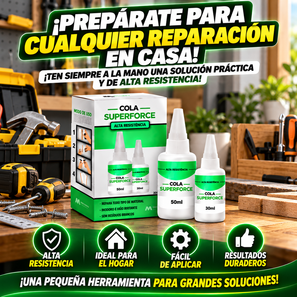 PEGAMENTO SUPERPOTENTE DE NUEVA GENERACIÓN PARA REPARACIONES DE ALTA RESISTENCIA
