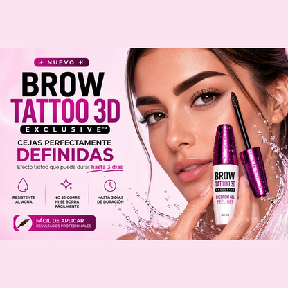 BROW TATTOO 3D EXCLUSIVE™ - GEL TATUAJE DE EDICIÓN LIMITADA PARA CEJAS PERFECTAS POR 3 DÍAS