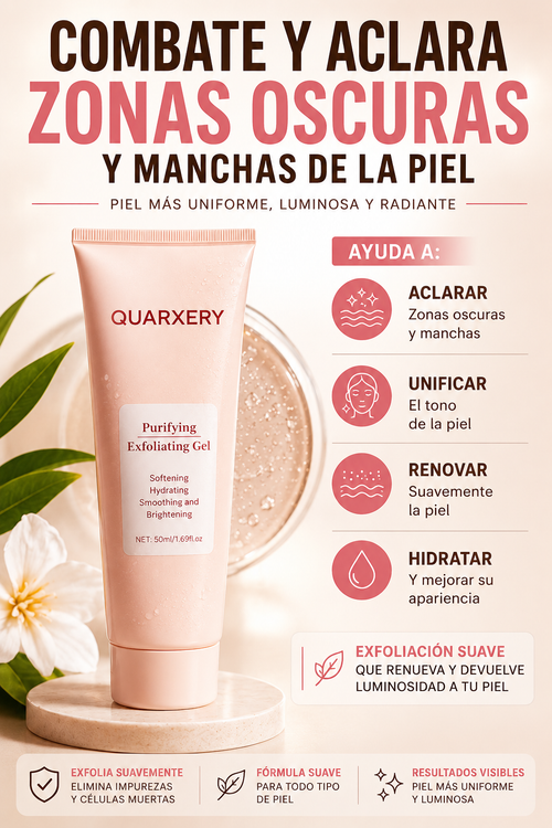 EXFOLIANTE QUARXERY - Eliminas zonas oscuras y manchas de la piel