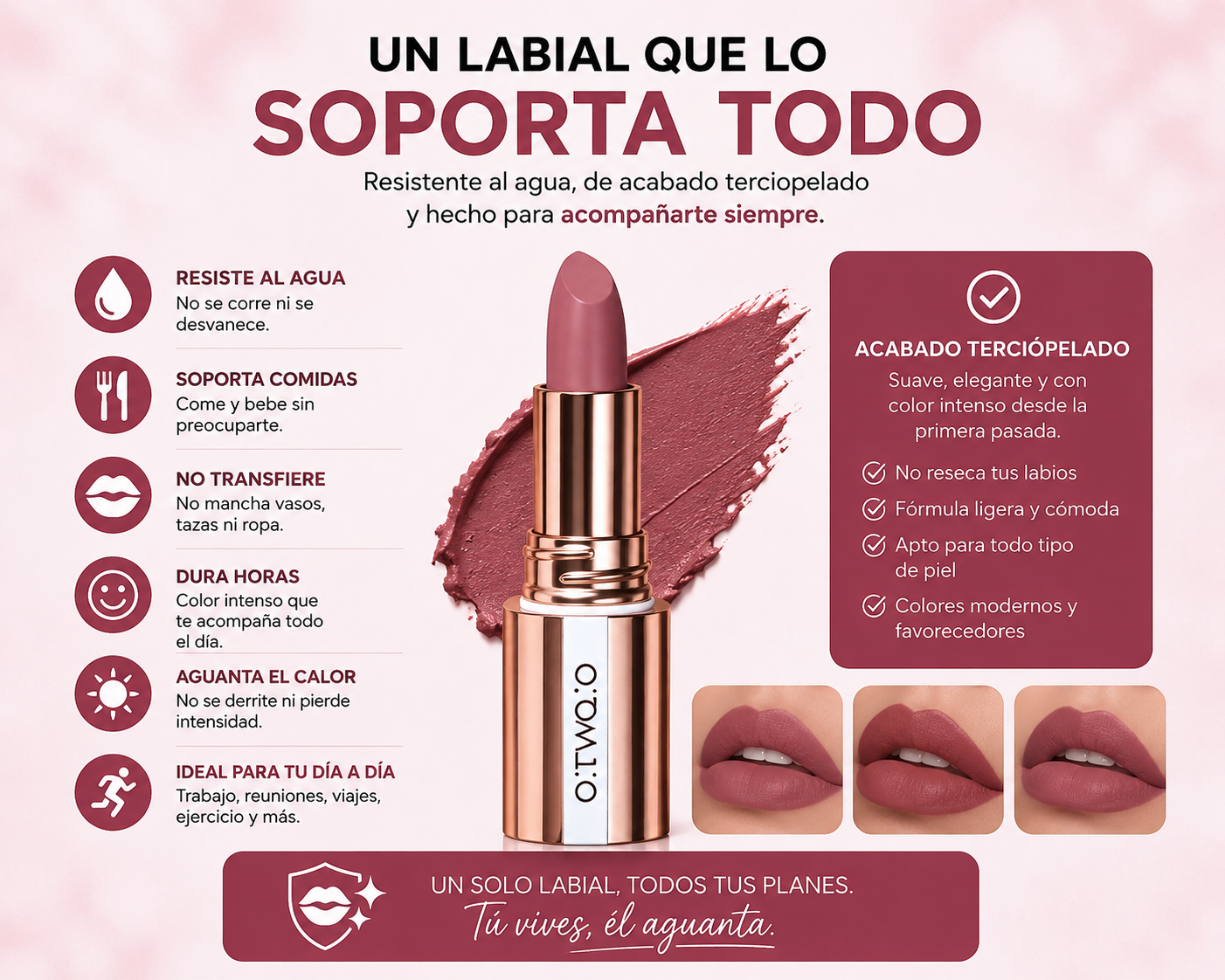 LABIAL TATTOO - RESISTENTE AL AGUA DE 1 SEMANA DE DURACIÓN