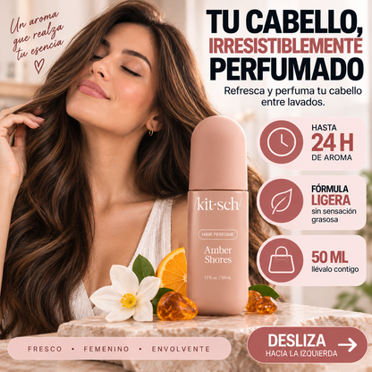 AMBER SHORES | PERFUME CAPILAR FEMENINO DE 24 HORAS DE DURACIÓN