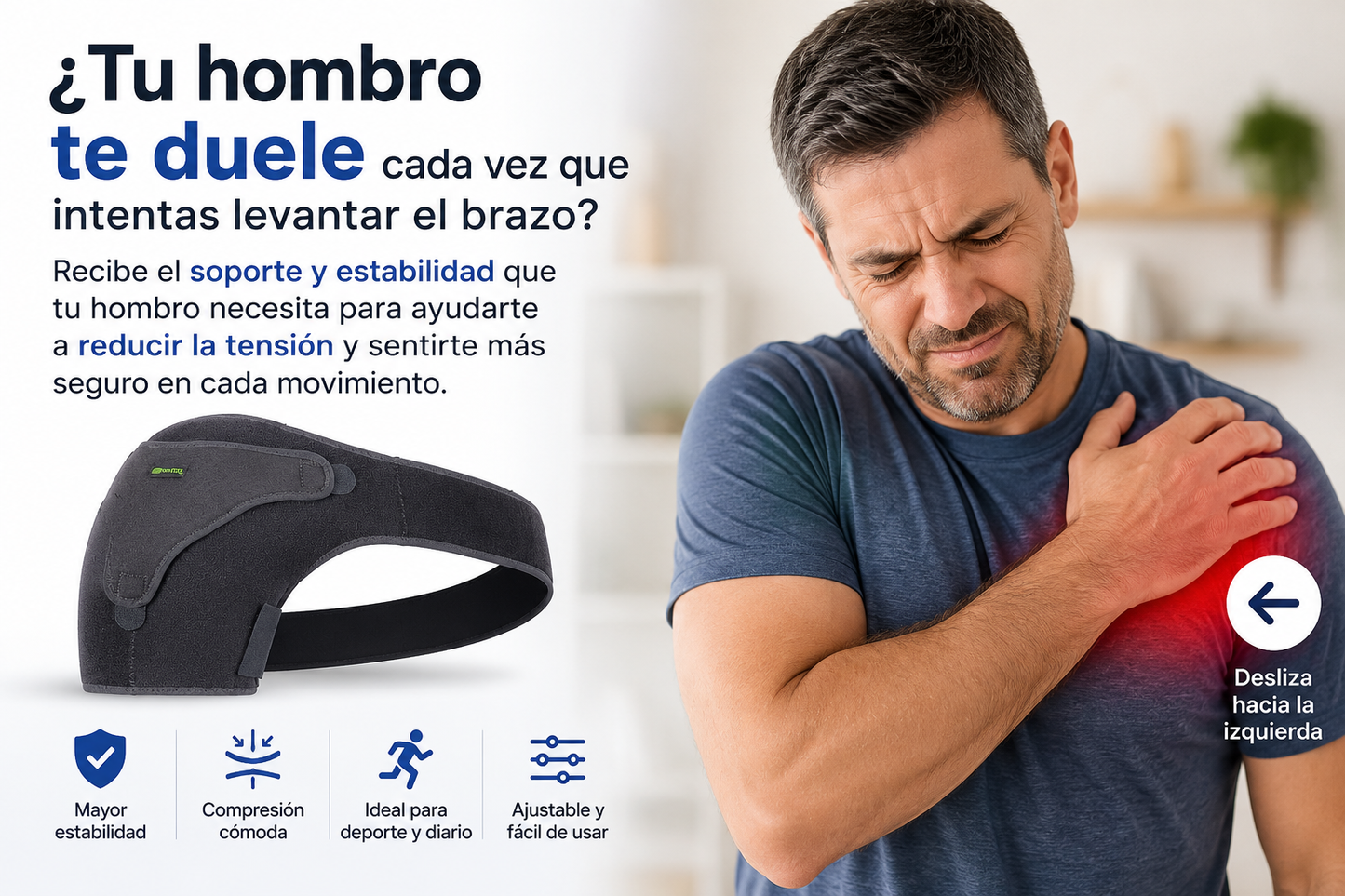 HombroFlex™ Vuelve a moverte con confianza.