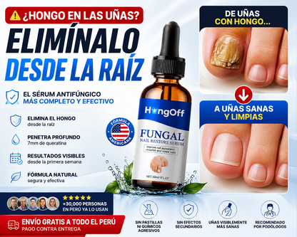 HongOff - Despídete del hongo de uñas desde la raíz