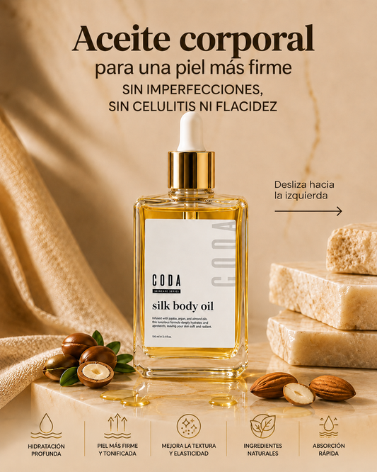 LUMINAL OIL GODA™ Aceite corporal de seda para una piel más radiante