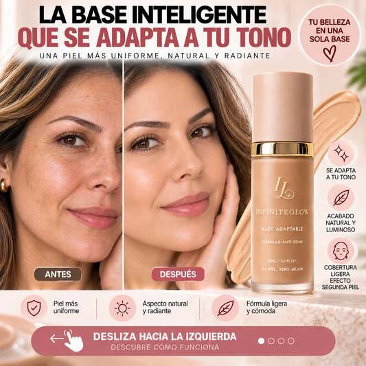 BASE INTELIGENTE ANTIEDAD DE ACABADO NATURAL QUE SE ADAPTA A TU TONO DE PIEL