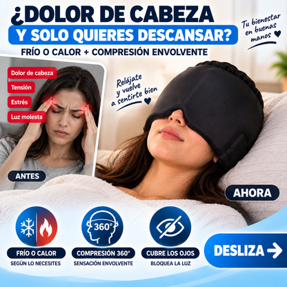 GORRO DE TERAPIA FRÍO Y CALOR PARA RELAJACIÓN