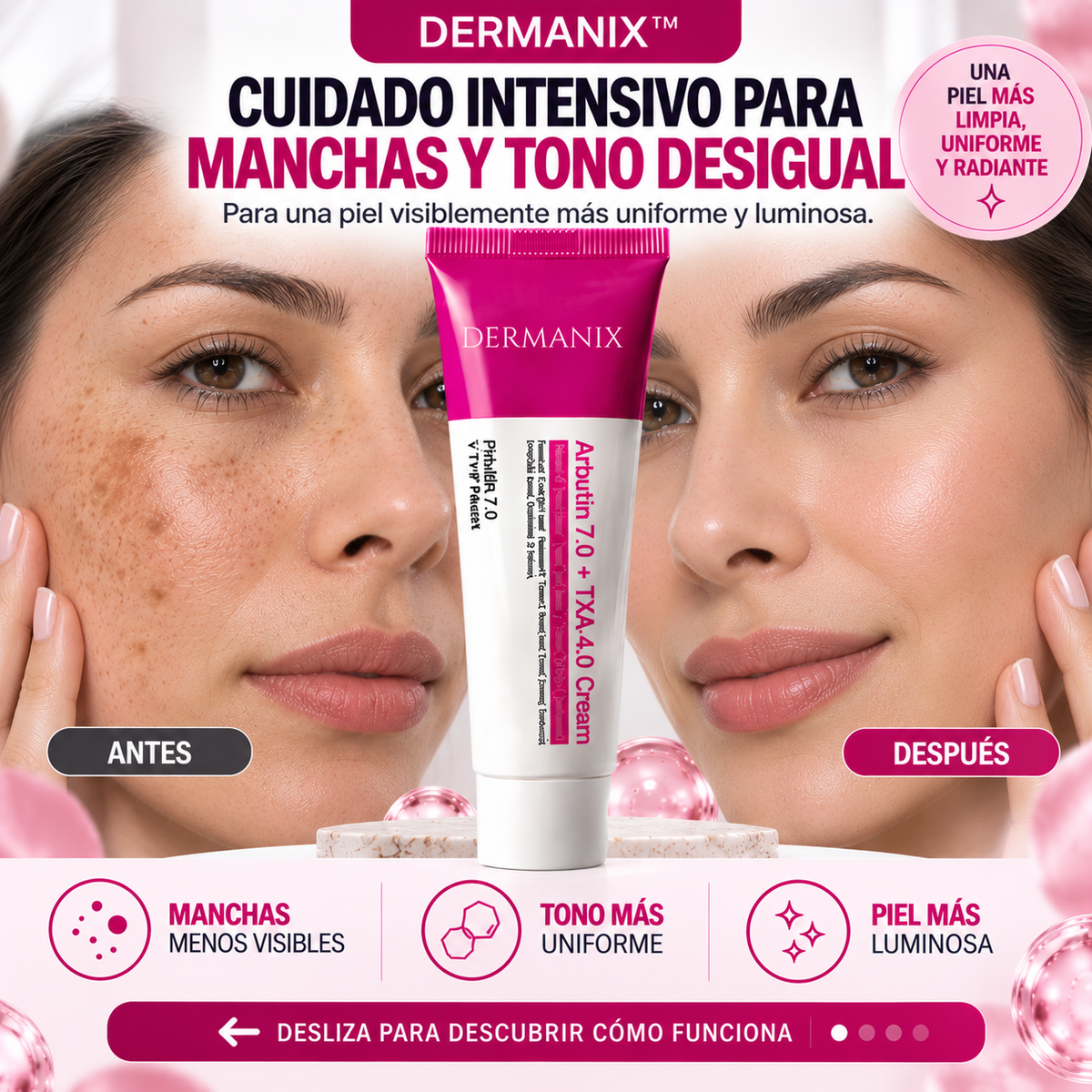 DERMANIX™ | CREMA INTENSIVA PARA EL MELASMA Y MANCHAS DE LA PIEL