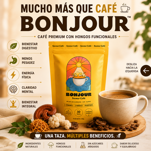 BONJOUR™ CAFÉ PREMIUM CON HONGOS FUNCIONALES