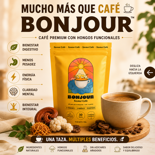 BONJOUR™ CAFÉ PREMIUM CON HONGOS FUNCIONALES