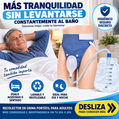RECOLECTOR DE ORINA PORTÁTIL PARA ADULTOS