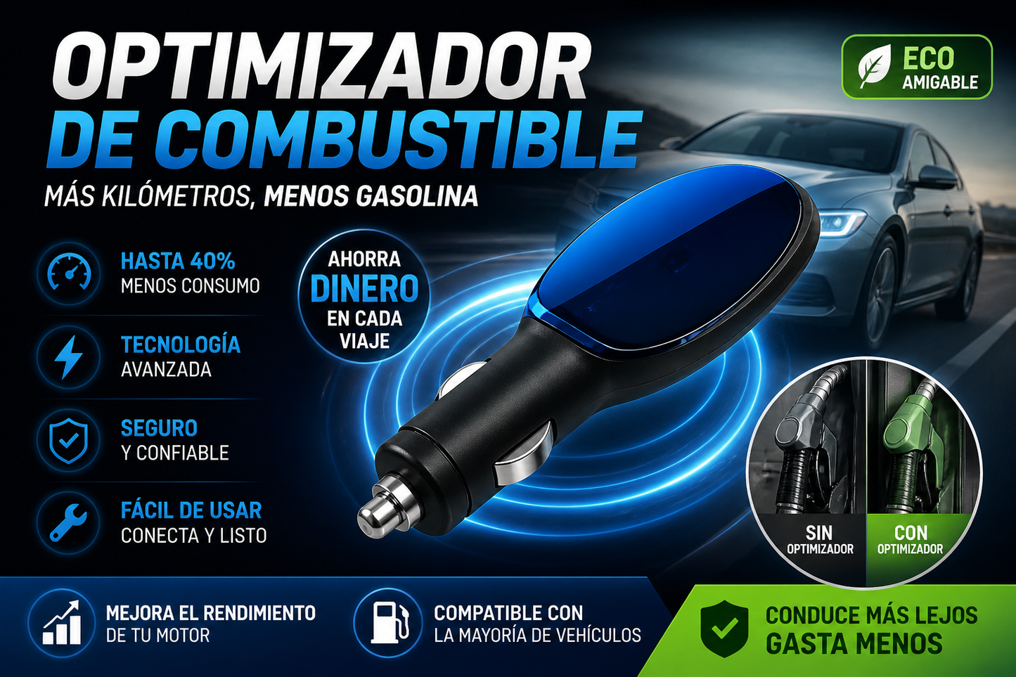Dispositivo optimizador de combustible