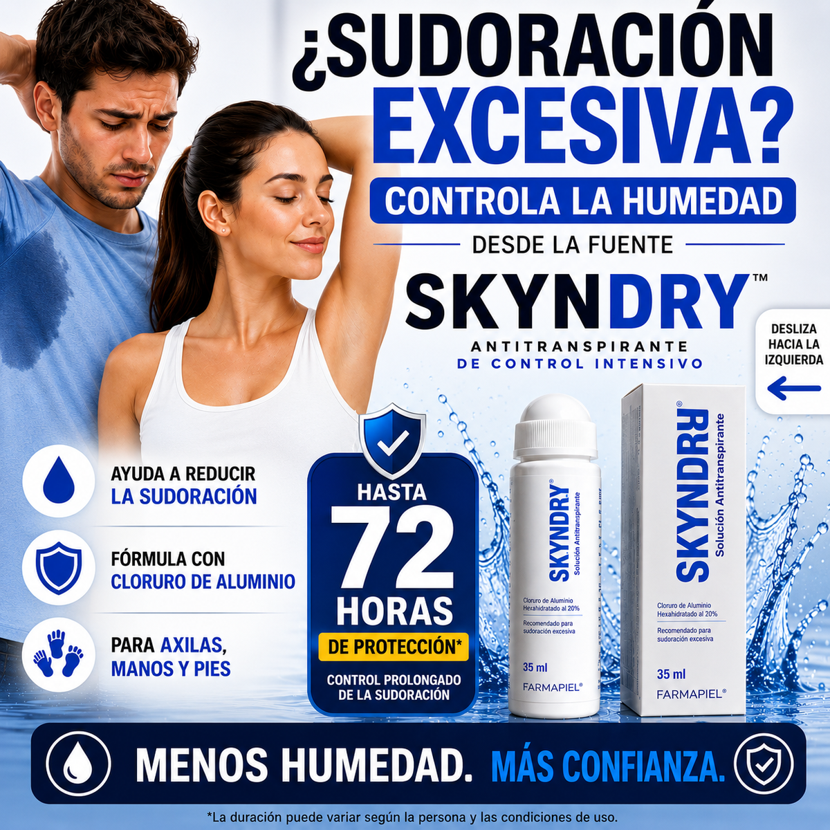 SKYNDRY - ANTITRANSPIRANTE DE 3 DIAS CONTROL INTENSIVO DE LA SUDORACIÓN