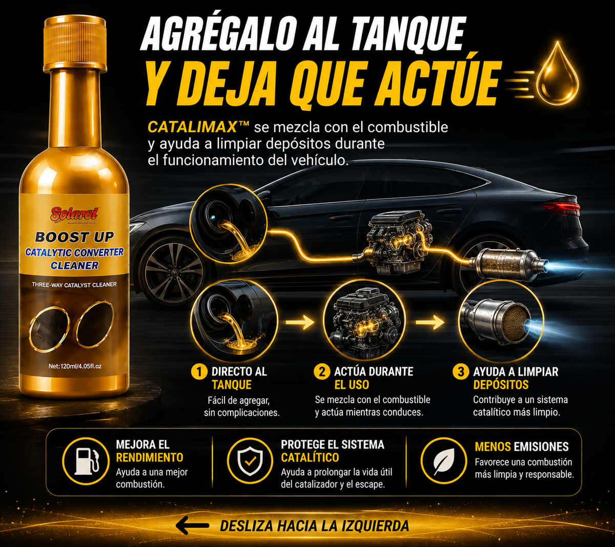 CATALIMAX™ Limpiador Catalítico para Autos