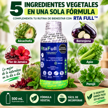RTA FULL™ | COMPLEMENTO NUTRICIONAL PARA PERSONAS QUE BUSCAN CUIDAR SU HÍGADO