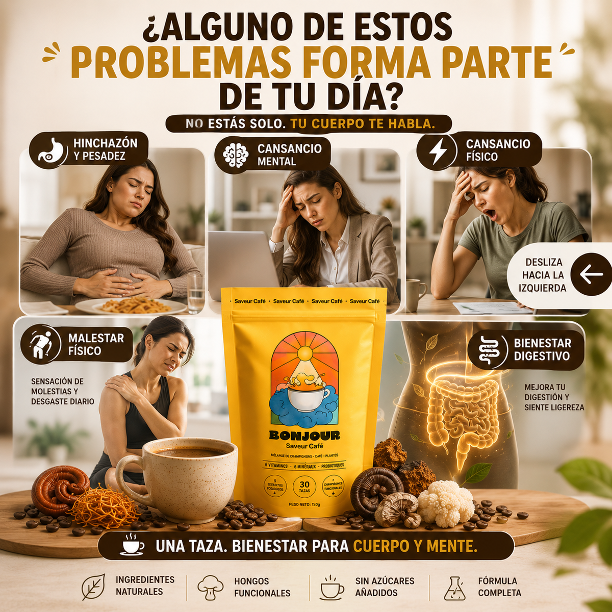 BONJOUR™ CAFÉ PREMIUM CON HONGOS FUNCIONALES