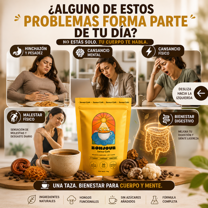 BONJOUR™ CAFÉ PREMIUM CON HONGOS FUNCIONALES