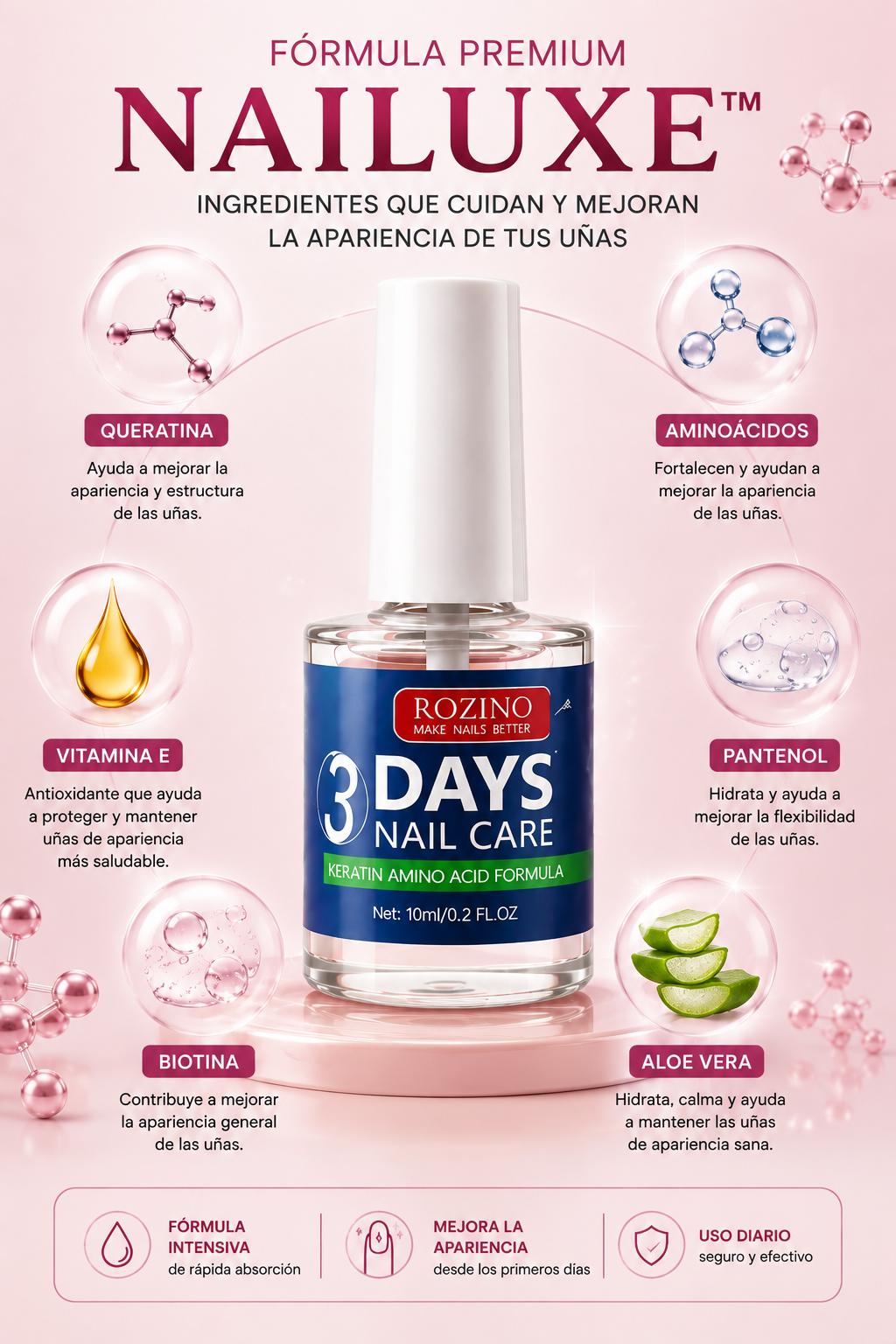 NAILUXE™ SERUM PREMIUM INTENSIVO REPARADOR DE UÑAS - EDICIÓN LIMITADA