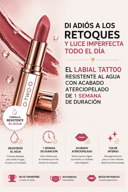 LABIAL TATTOO - RESISTENTE AL AGUA DE 1 SEMANA DE DURACIÓN