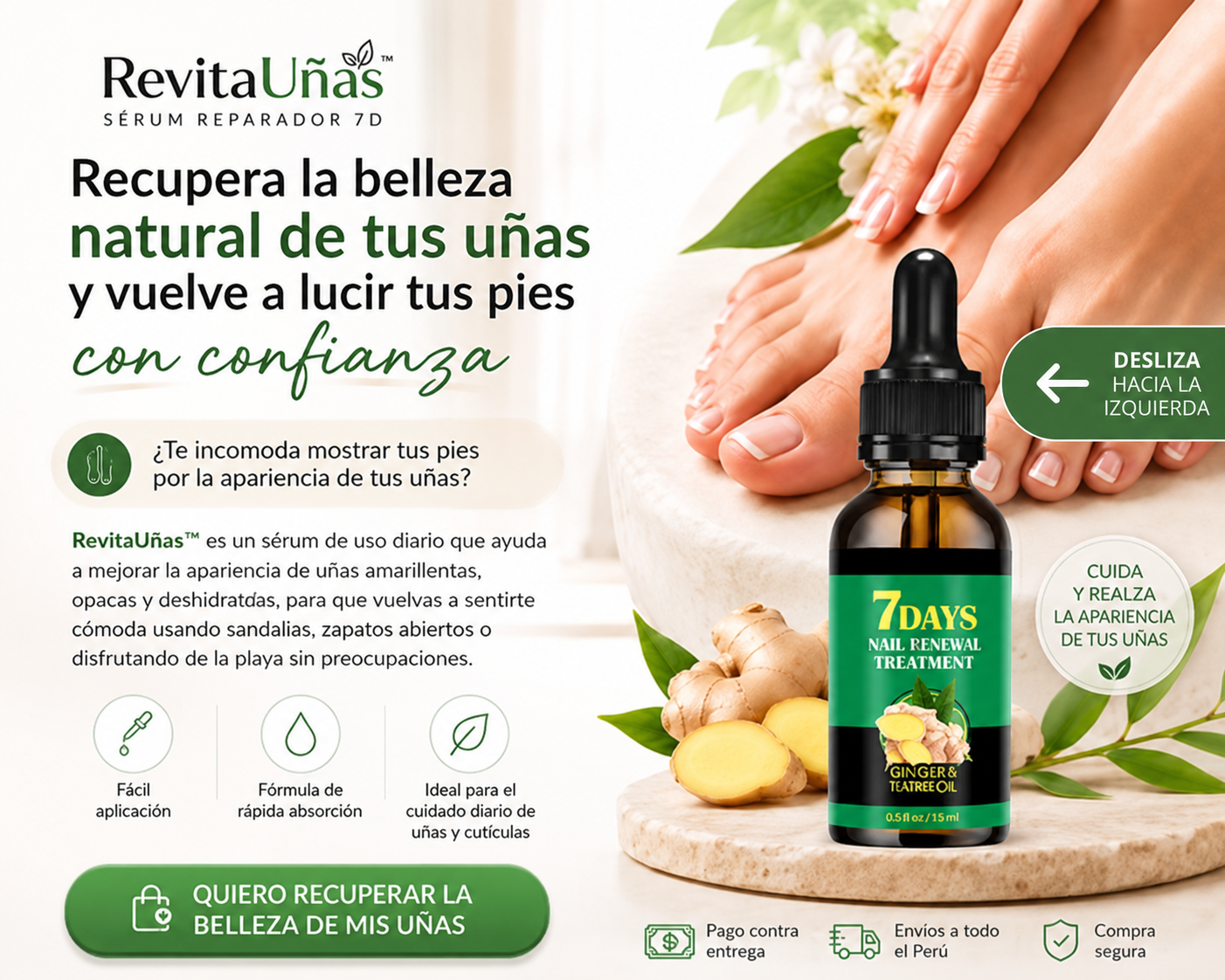 RevitaUñas™ Serum Reparador 7D | Recupera la belleza natural de tus uñas