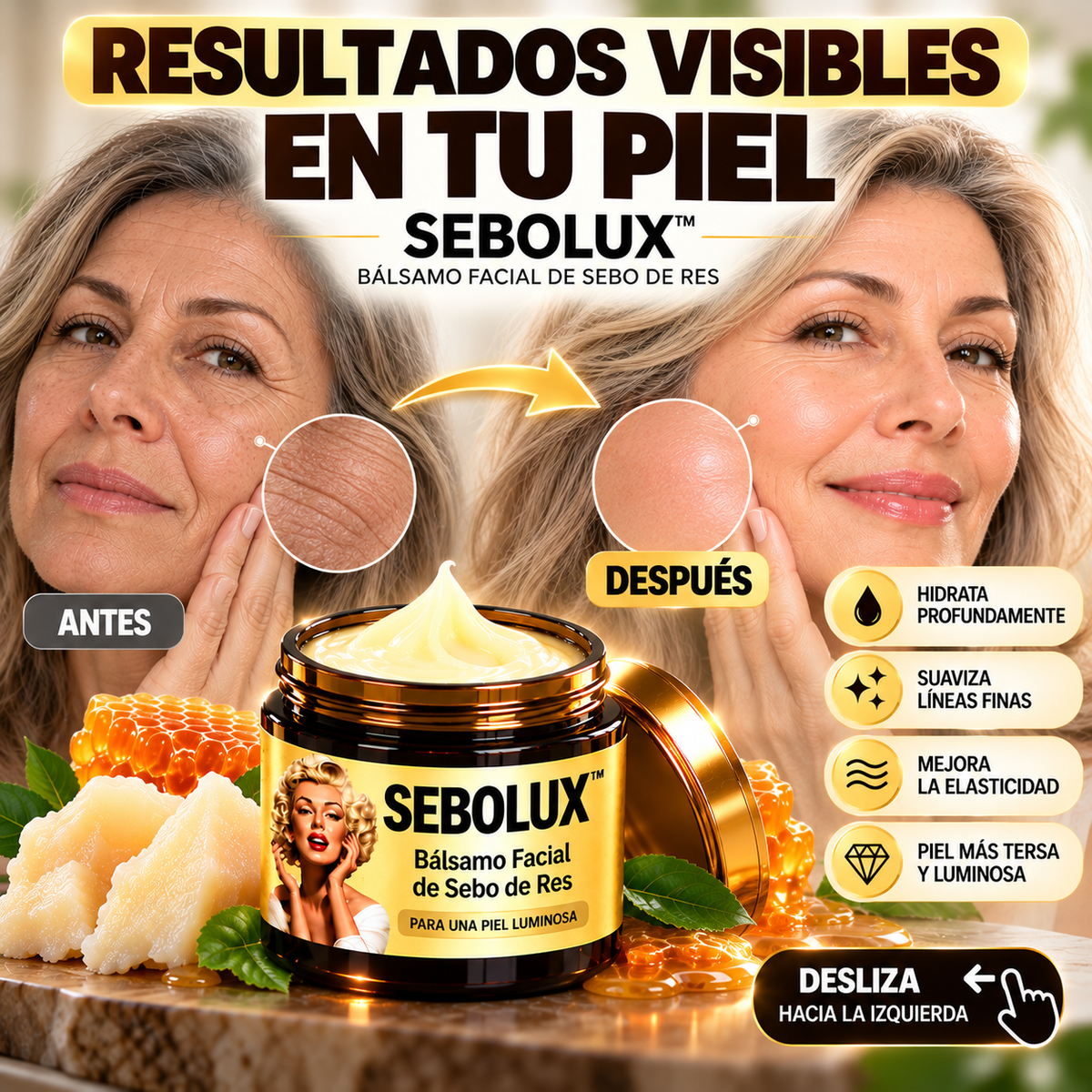 SEBOLUX™ | BÁLSAMO FACIAL DE SEBO DE RES PARA UNA PIEL LUMINOSA