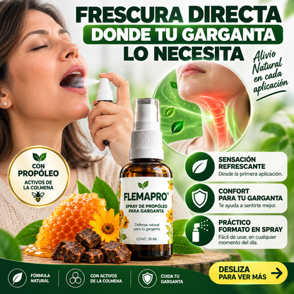 FLEMAPRO™ | SPRAY DE PROPÓLEO PARA GARGANTA