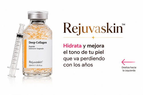 REJUVASKIN™ | Ampolla Viral de Colágeno para una Piel Más Firme, Hidratada y Radiante