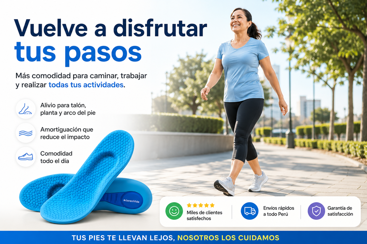 ComfyFeet - Alivio total del dolor de pies al caminar