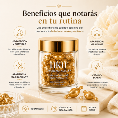 HKH™ - CÁPSULAS FACIALES PARA UNA PIEL MÁS FIRME Y RADIANTE