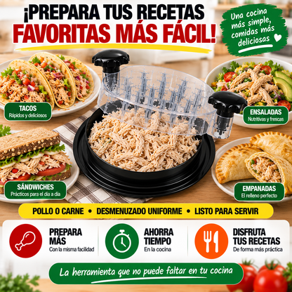 DESMECHAFÁCIL™ | Desmenuzador Manual de Pollo y Carne