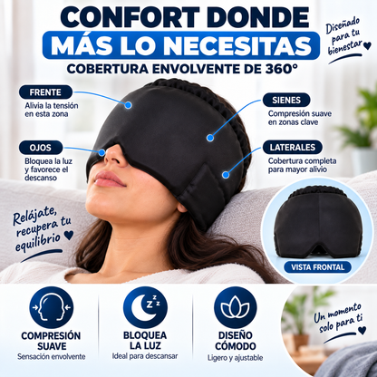 GORRO DE TERAPIA FRÍO Y CALOR PARA RELAJACIÓN