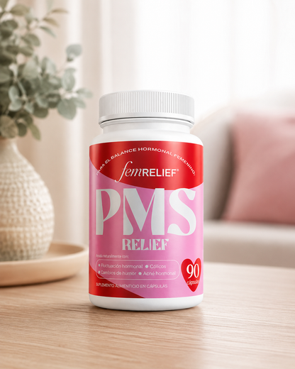 BYE CÓLICOS Y ACNÉ HORMONAL - CÁPSULAS PARA DESAPARECER EL SÍNDROME PREMENSTRUAL (PMS)