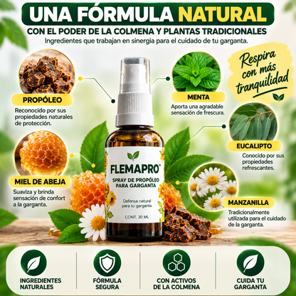 FLEMAPRO™ | SPRAY DE PROPÓLEO PARA GARGANTA
