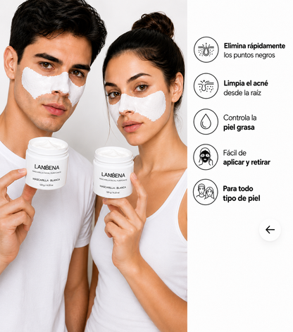 MASCARILLA LANBENA™ - Fórmula potente que elimina acné y puntos negros desde la raíz