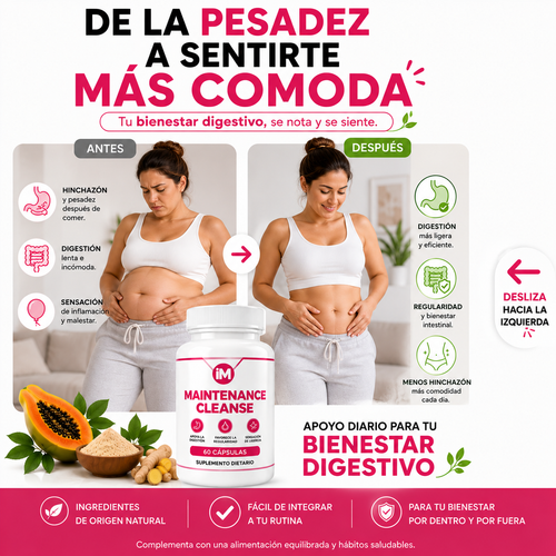 CÁPSULAS PARA APOYAR LA HINCHAZÓN ABDOMINAL Y LIGEREZA DIGESTIVA