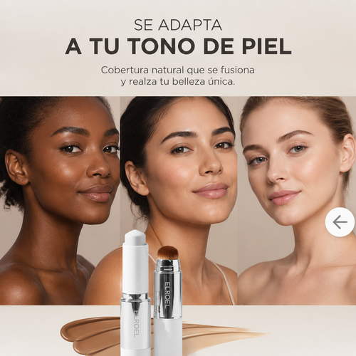 BASE INTELIGENTE ADAPTABLE AL TONO DE PIEL - PIEL DE PORCELANA INSTANTÁNEA